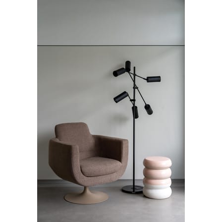 Table d'appoint Chubby céramique rose / Céramique - Ø34 x H44 cm - POLSPOTTEN