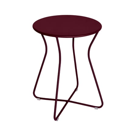 Tabouret Cocotte métal violet / Table d'appoint - H 45 cm - Fermob