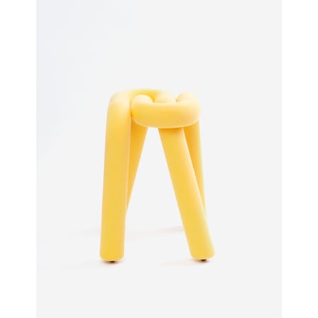 Tabouret rembourré Bold tissu jaune - Moustache