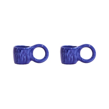 Set de 2 tasses à espresso Donut Small céramique/ Ø  6 x H 5,5 cm - Petite Friture