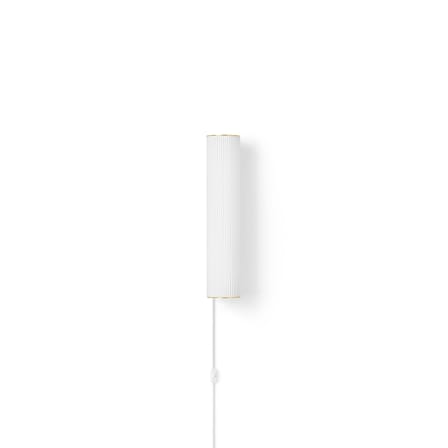 Applique avec prise Vuelta LED verre blanc Small / L 40 cm - Ferm Living
