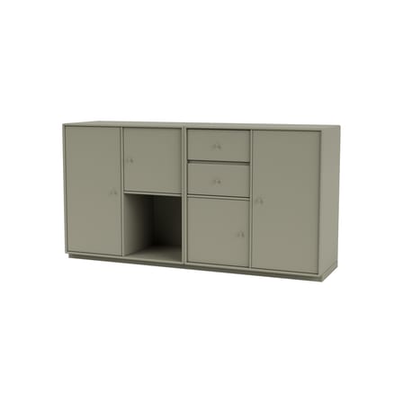 Buffet Couple bois gris / L 139.2 x P 38 x H 72,6 cm - MONTANA