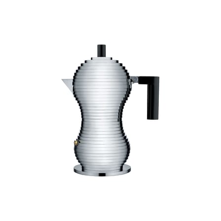 Cafetière italienne Pulcina noir métal / 3 tasses - Alessi