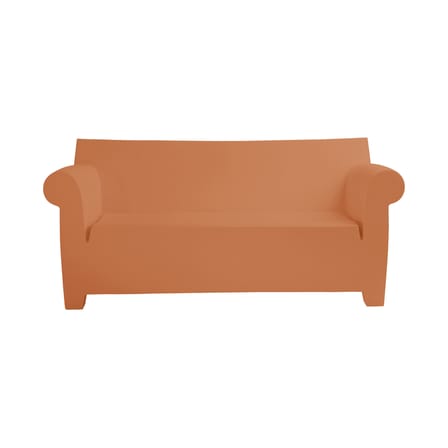Canapé de jardin 2 places Bubble Club plastique orange / L 189 cm - Philippe Starck, 2000 - Kartell