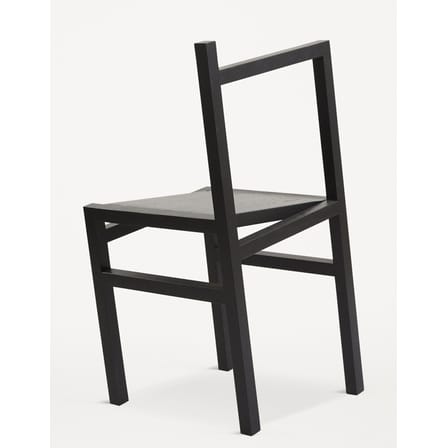 Chaise 9.5° bois noir / Illusion d'optique - Frama 