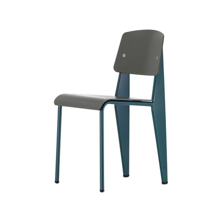 Chaise Standard SP plastique bleu gris / Jean prouvé, 1934 - Vitra