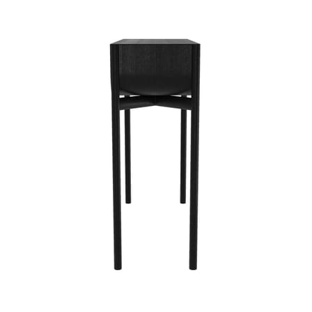 Console Marius bois noir / Avec tiroir - L 100 cm - Hartô