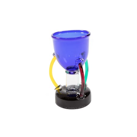 Coppa Deneb vetro multicolore by Ettore Sottsass / 1982 - Memphis Milano