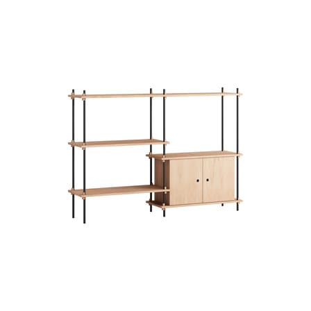 Étagère Shelving System – s.115.2.C bois naturel / L 162 x H 115 x Prof. 35 cm - MOEBE