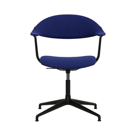 Fauteuil pivotant Mynt Soft tissu bleu / Assise & dossier rembourrés - Vitra