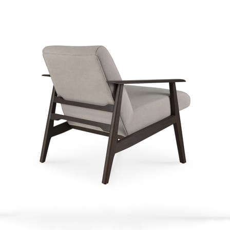 Fauteuil rembourré Aspekt tissu gris - Ethnicraft