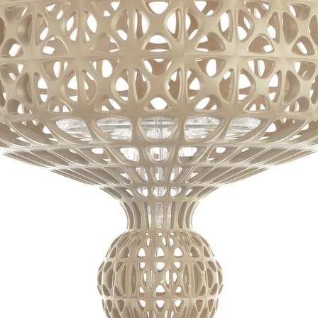 Lampe à poser Mini Kabuki LED plastique beige / H 70 cm - Kartell
