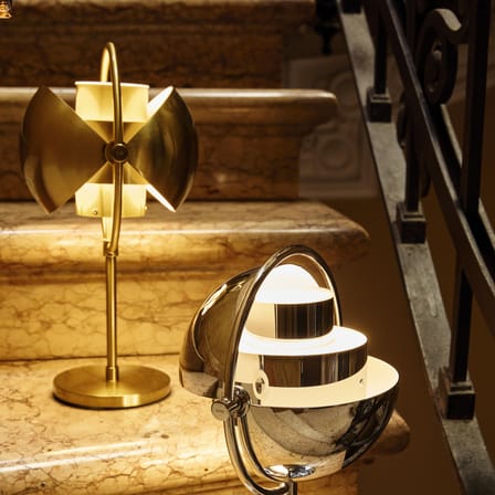 Lampe extérieur sans fil rechargeable Multi-Lite métal or / Louis Weisdorf, 1972 - Gubi