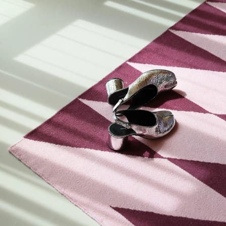 Läufer Takt textil rosa / 70 x 180 cm - & klevering
