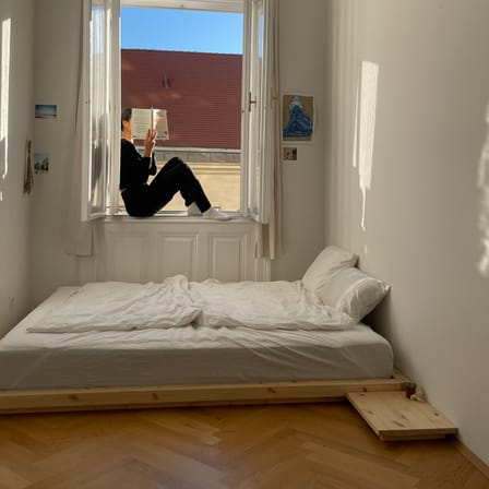 Lit double Dock / Pour matelas 140 x 200 cm - KARUP DESIGN