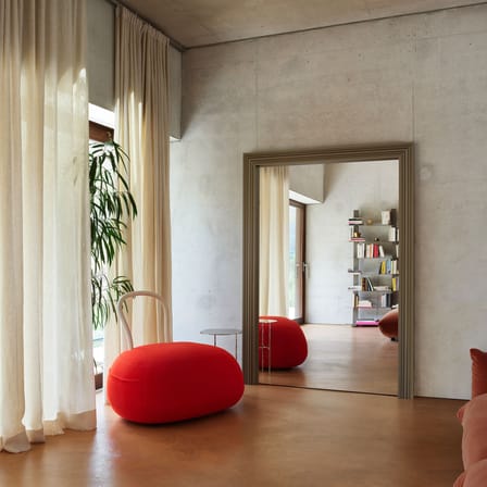 Miroir à poser Oodh métal or / L 135 x H 190 cm - Opinion Ciatti