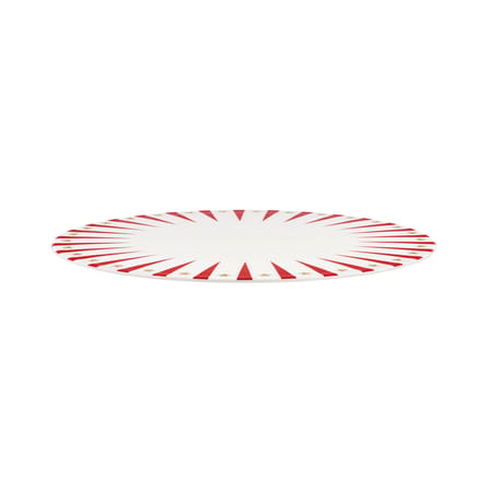 Assiette de présentation Delight céramique rouge / Décoré à la main - Ø 30 cm - Alessi