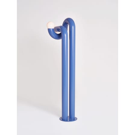 Stehleuchte Modulation 2 metall blau / H 170 cm - Stahl - Axel Chay