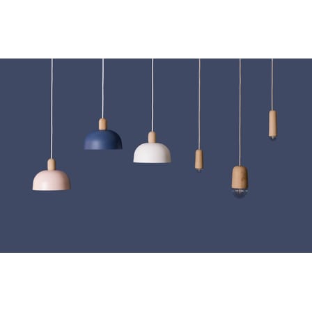 Suspension Luce Medium bois noir / Ø 10 x H 18 cm - Hartô