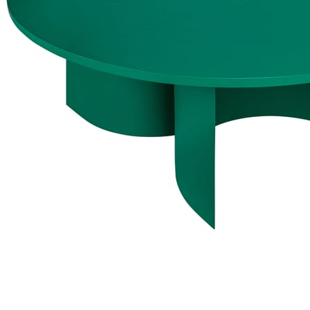 Table basse Gavo bois vert / Ø 95 x H 44 cm - NOO.MA