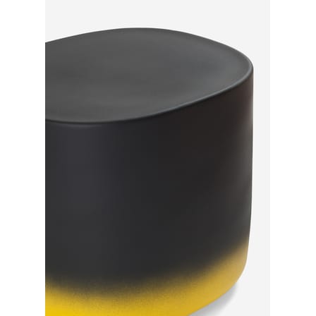 Table d'appoint Touch Medium céramique jaune noir / L 37 x H 34 cm - Moustache