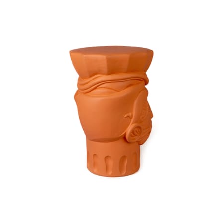 Tabouret Magna Graecia - Man céramique orange / Terre cuite - Seletti