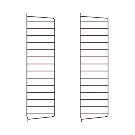  Wall mount metal brown / Set of 2 - H 75 x D 20 cm - String Furniture