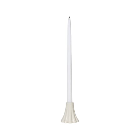 Bougeoir Heli céramique blanc / Ø 8 x H 8 cm - BROSTE COPENHAGEN