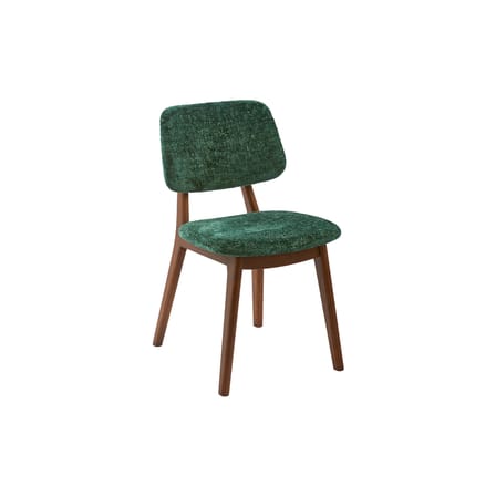 Chaise rembourrée Happy Days tissu vert - POLSPOTTEN