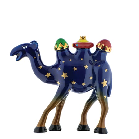 Trino Christmas crib figure ceramic multicoloured / Hand-painted porcelain - Alessi