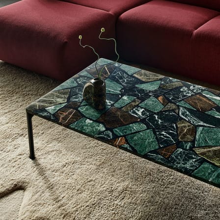 Couchtisch Smash marmor grün / 120 x 75 x H 34 cm - Tom Dixon