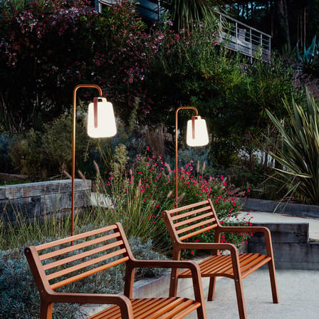Accessoire  métal orange / Pied Small pour lampes Balad - H 157 cm - Fermob