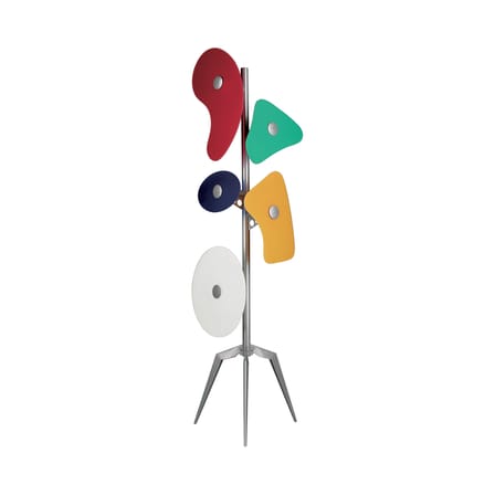 Lampadaire Orbital métal verre multicolore / Ferruccio Laviani, 1993 - Foscarini