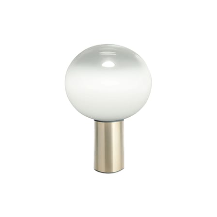 Lampe de table Laguna verre blanc or métal / Ø 26 x H 38 cm - Artemide
