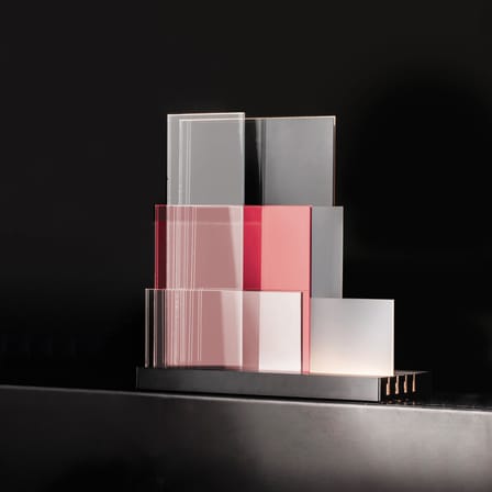 Lampe de table On lines LED plastique multicolore / Modulable - Nemo