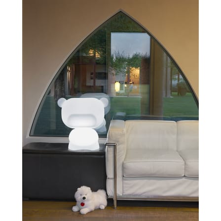 Lampe de table Pure plastique blanc / H 45 cm - Slide