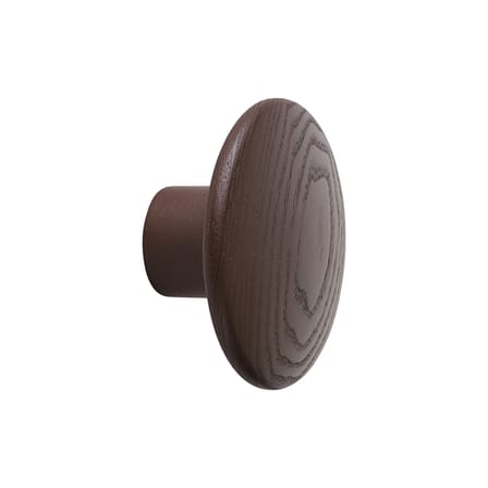 Patère The Dots Wood Small bois marron / Ø 9 cm - Muuto