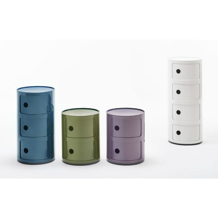 Rangement Componibili plastique blanc / 4 tiroirs - H 77 cm - Anna Castelli Ferrieri, 1968 - Kartell