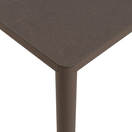 rechteckiger Tisch Piave corian braun / 140 x 80 cm - Press-Spanplatte - NARDI