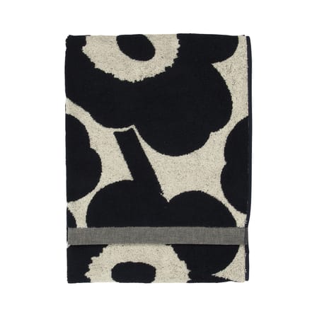 Serviette de bain Unikko tissu bleu / 70 x 150 cm - Marimekko