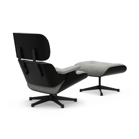 Set fauteuil & repose-pieds Lounge Chair & Ottoman tissu gris / Eames (1956) - Vitra