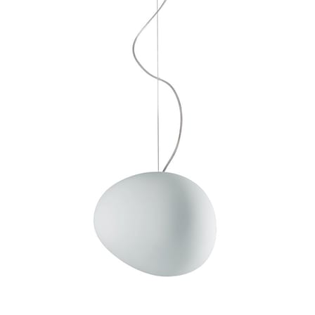 Suspension Gregg Grande LED My Light verre blanc / L 47 cm / Bluetooth - Ludovica+Roberto Palomba, 2008 - Foscarini