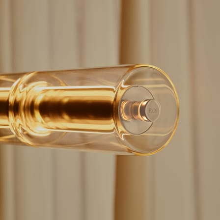 Suspension Luce Cilindrica S3 verre transparent / L 250 cm - Flos