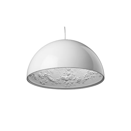 Suspension Skygarden 2 métal pierre blanc / Ø 90 cm - Halogène - Flos