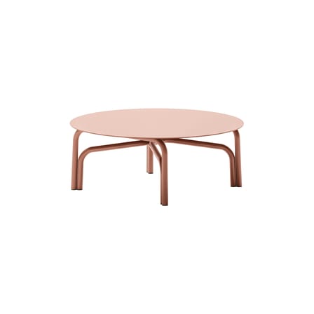 Table basse Salo métal orange / Ø 90 x H 35 cm - Unopiu