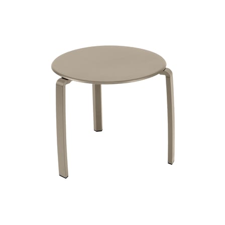 Table d'appoint Alizé métal marron beige / Ø 48 cm - Fermob