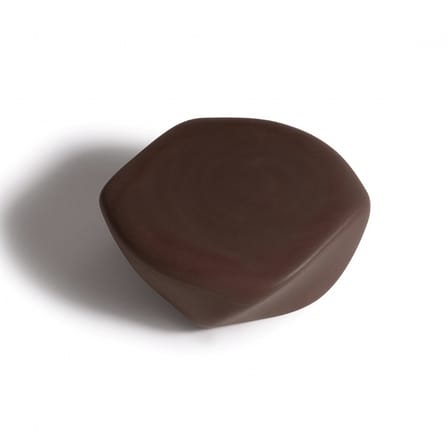 Tavolino Reborn materiale plastico marrone / 70 x 75 x H 30 cm - 100% riciclato - Slide