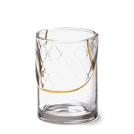 Verre Kintsugi n°2 verre transparent or / Verre & or fin - Seletti