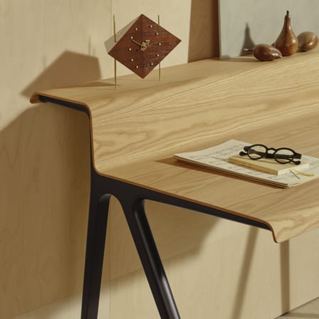 Bureau Courier noir / Ronan Bouroullec - L 120 x P 72,5 cm - Vitra