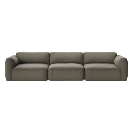Canapé droit Develius D tissu vert / 4 places - L 309 cm - &tradition